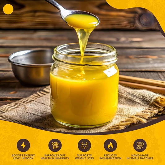 Pure Ghee: A2 Desi Cow Ghee (1L)